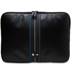 BMW Carbon & Blue Stripe rankovė 16" nešiojamajam kompiuteriui – juoda