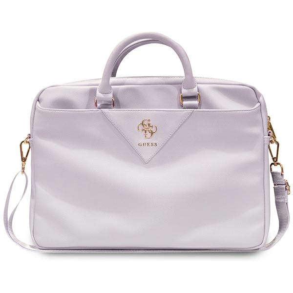 Guess Triangle 4G krepšys 16" nešiojamajam kompiuteriui – violetinis