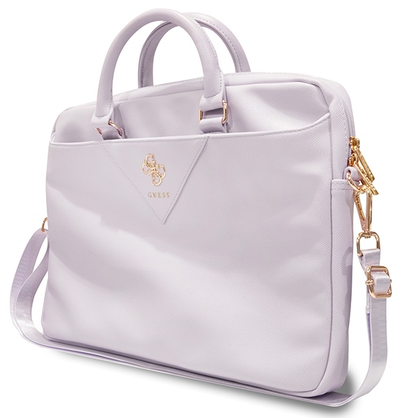Guess Triangle 4G krepšys 16" nešiojamajam kompiuteriui – violetinis