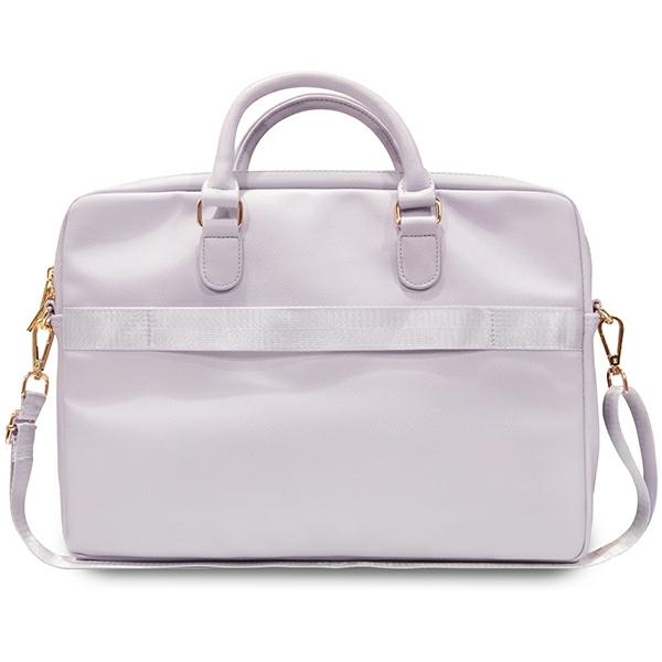 Guess Triangle 4G krepšys 16" nešiojamajam kompiuteriui – violetinis