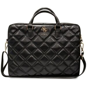 Guess 4G Quilted krepšys 16" nešiojamajam kompiuteriui – juodas