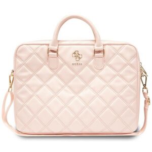 Guess Quilted 4G krepšys 16" nešiojamajam kompiuteriui – rožinis