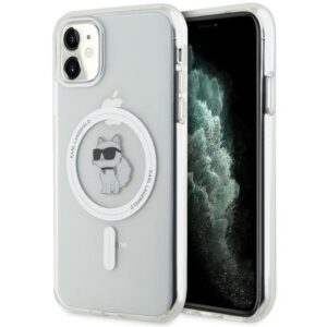 Karl Lagerfeld MagSafe dėklas iPhone 11/XR – skaidrus