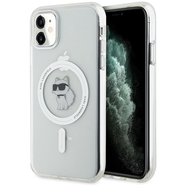 Karl Lagerfeld MagSafe dėklas iPhone 11/XR – skaidrus