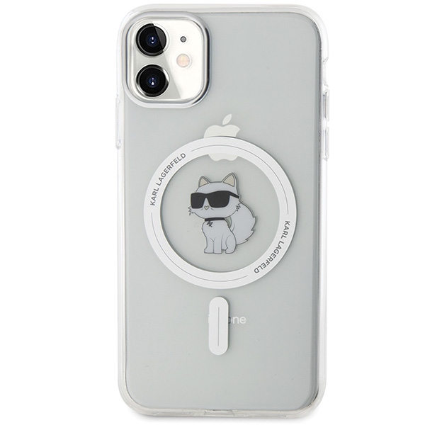 Karl Lagerfeld MagSafe dėklas iPhone 11/XR – skaidrus