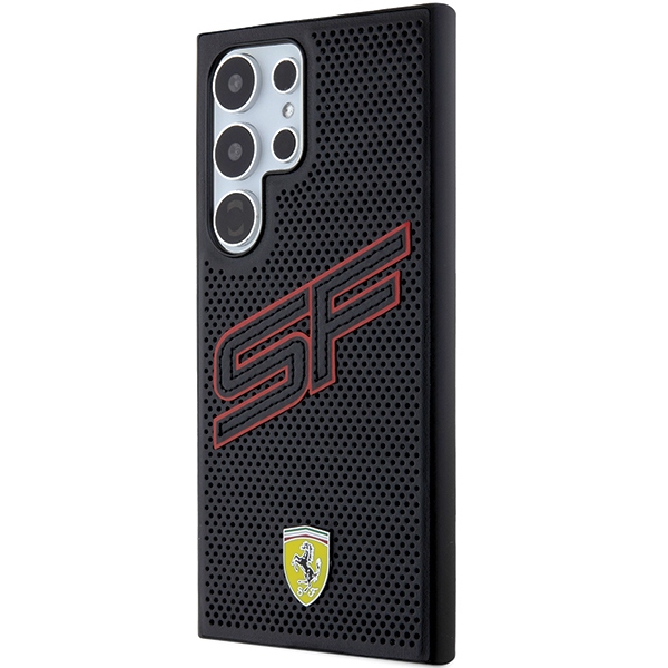 Ferrari Big SF Perforated dėklas Galaxy S24 Ultra – juodas