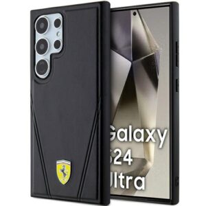 Ferrari MagSafe dėklas Samsung Galaxy S24 Ultra – juodas