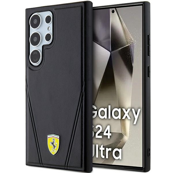 Ferrari MagSafe dėklas Samsung Galaxy S24 Ultra – juodas