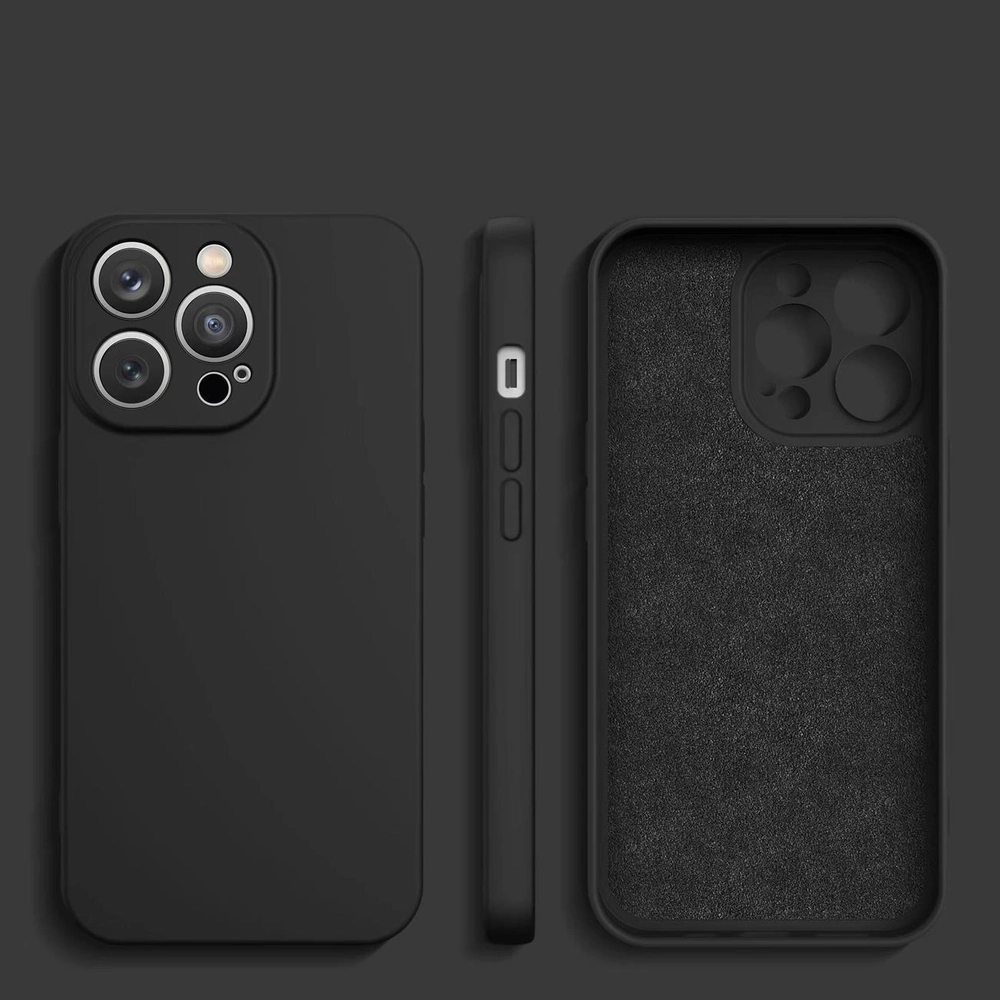 Silikoninis dėklas Samsung Galaxy A15 – juodas