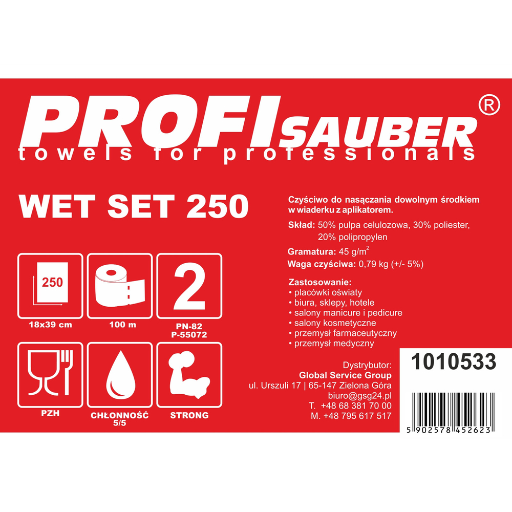 Šluostės kibirej su suošalintuvu ProfiSauber WET SET 250