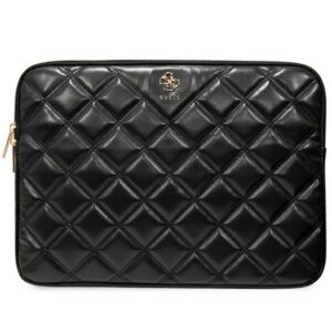 Guess Quilted 4G dėklas 14" nešiojamajam kompiuteriui - juodas
