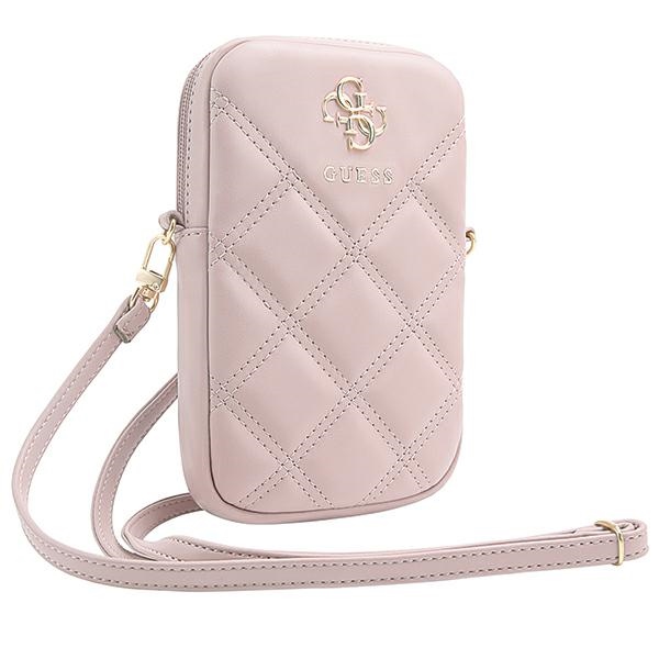 Guess Zip Quilted 4G krepšys - rožinės spalvos