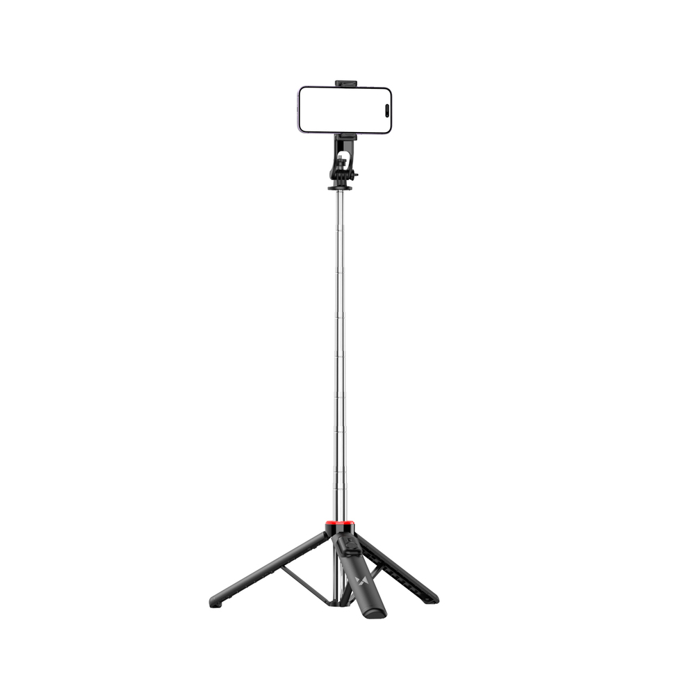 Wozinsky Selfie stick WC1Y3S teleskopinis trikojis 1,3 m su telefono laikiklio - juoda