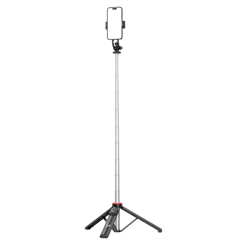 Wozinsky Selfie stick WC1Y3S teleskopinis trikojis 1,3 m su telefono laikiklio - juoda