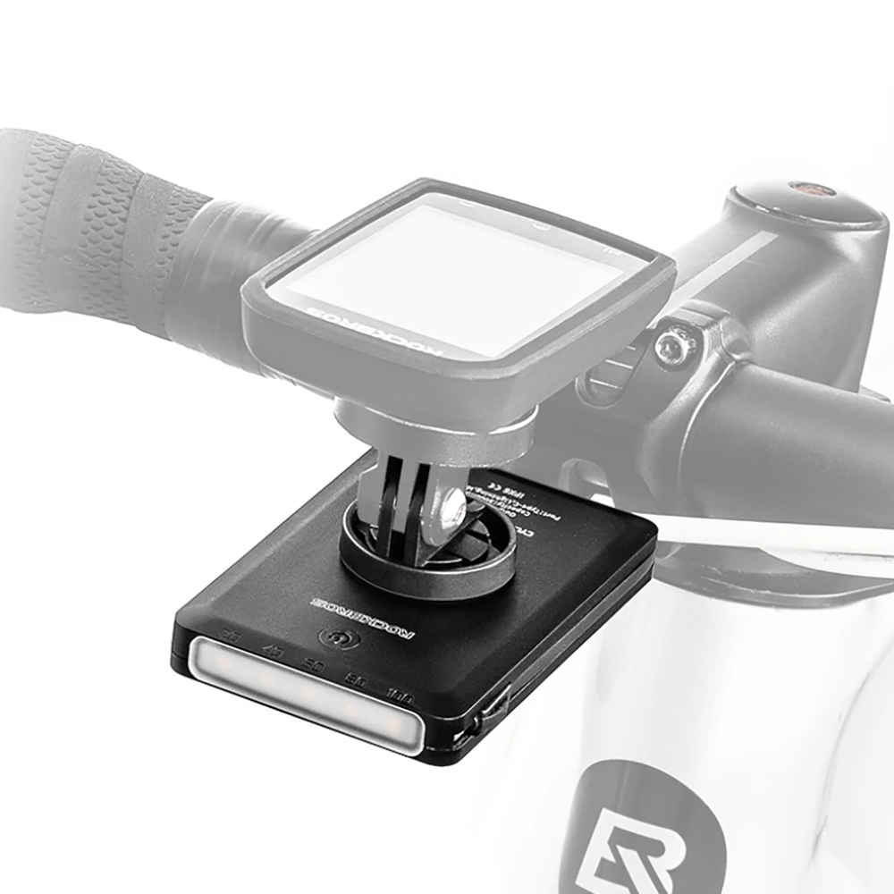 Rockbros JP008 priekinė dviračio šviesa tvirtintuvui su 5000mAh energine baterija 150lm IPX6 - juoda