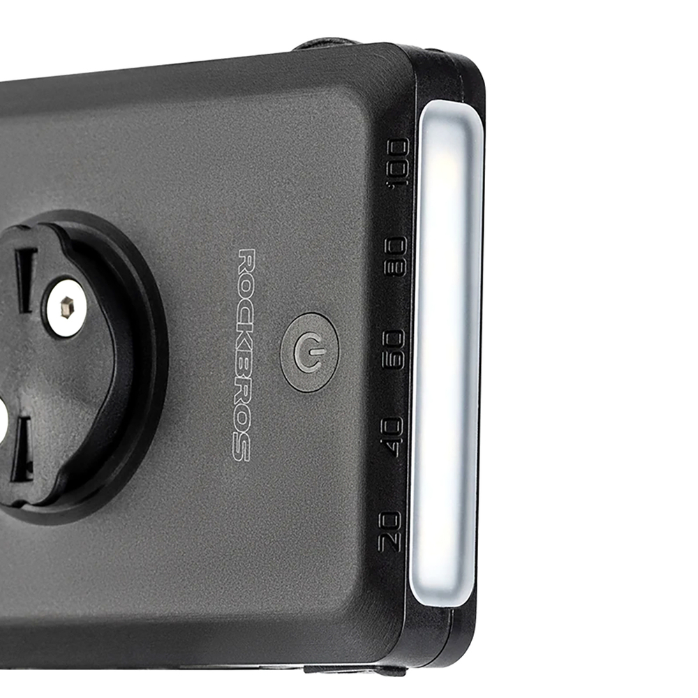 Rockbros JP008 priekinė dviračio šviesa tvirtintuvui su 5000mAh energine baterija 150lm IPX6 - juoda