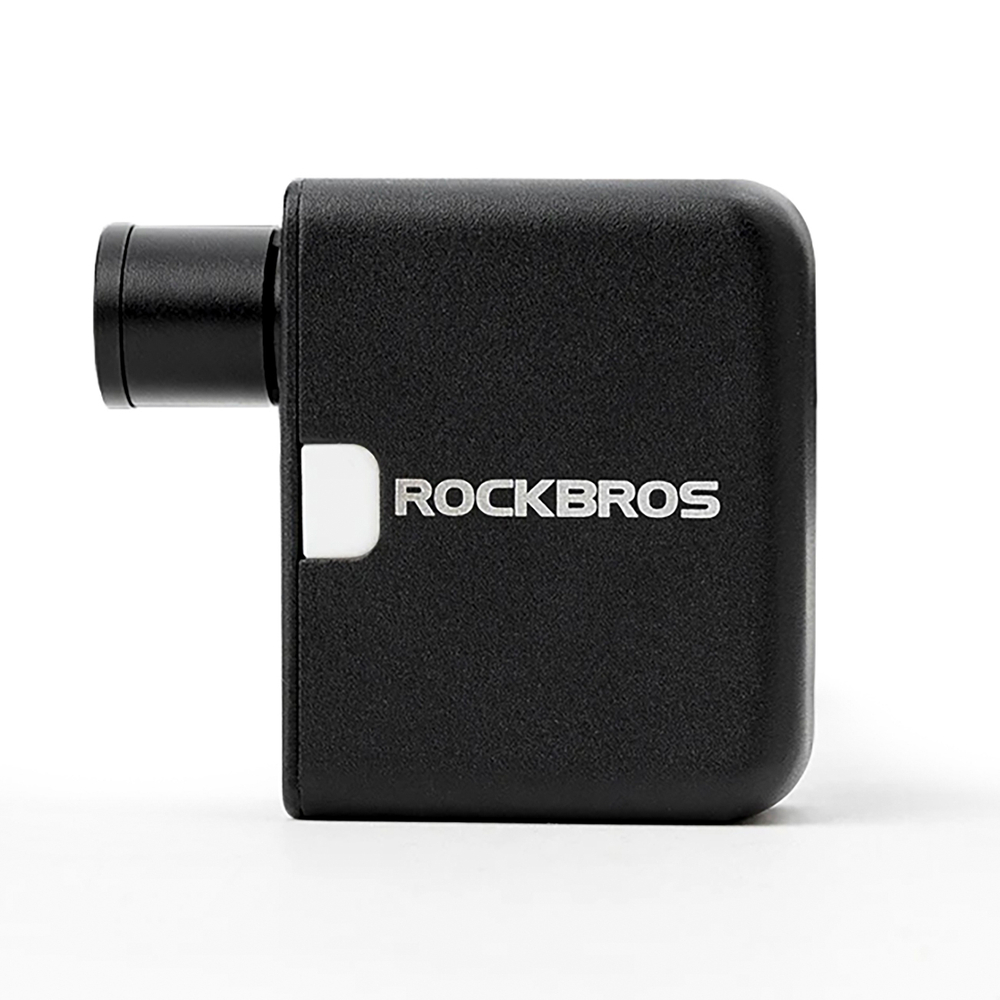 Rockbros 42320008001 Mini elektrinė dviračio pompa Schrader / Presta vožtuvams 100PSI - juoda