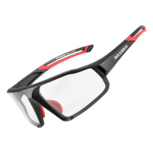 Rockbros SP216BK fotochrominis UV400 dviračio akiniai - juodi ir raudoni