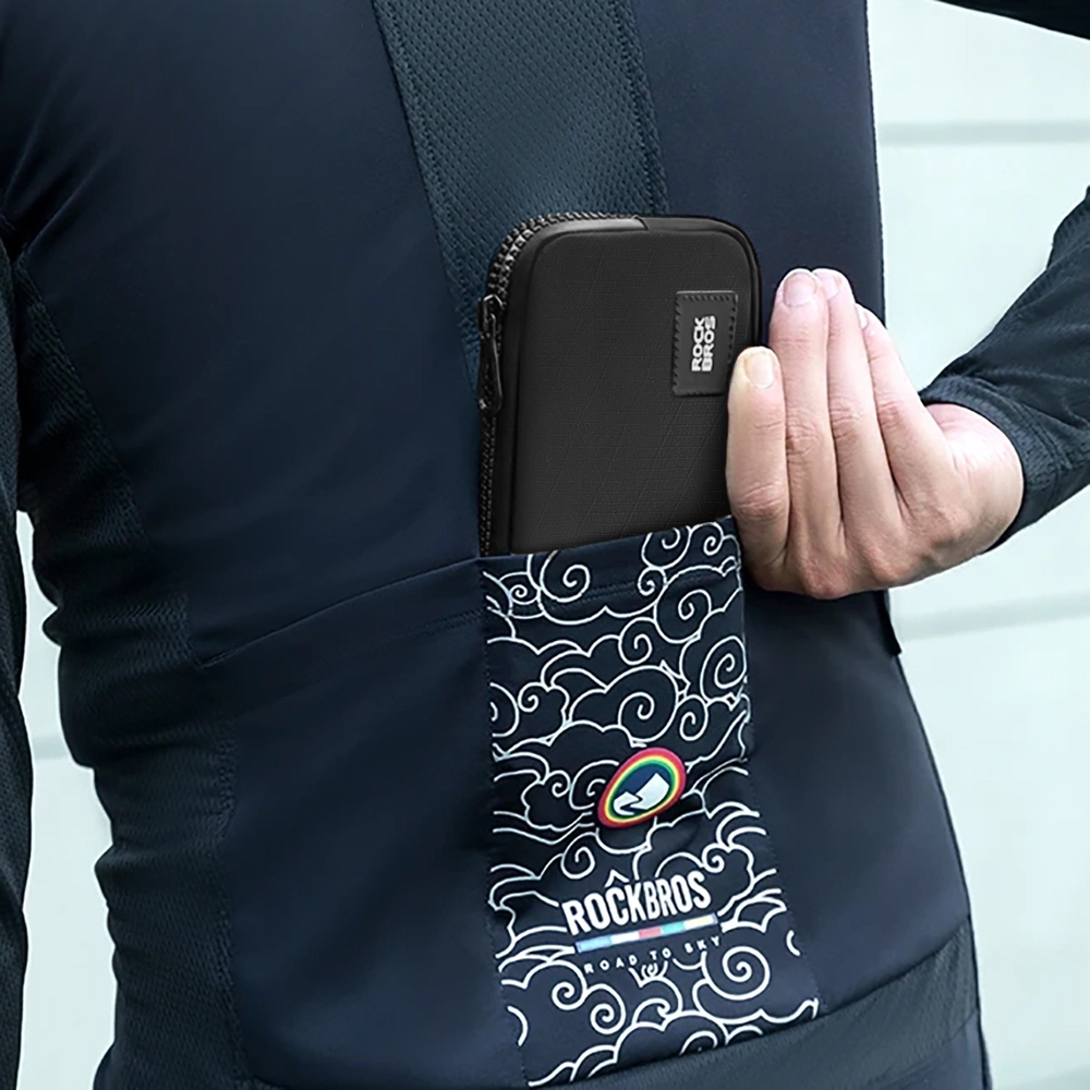 Rockbros dviračio krepšys 30990043003 telefonui, raktams, piniginei 0,15 l - juodas