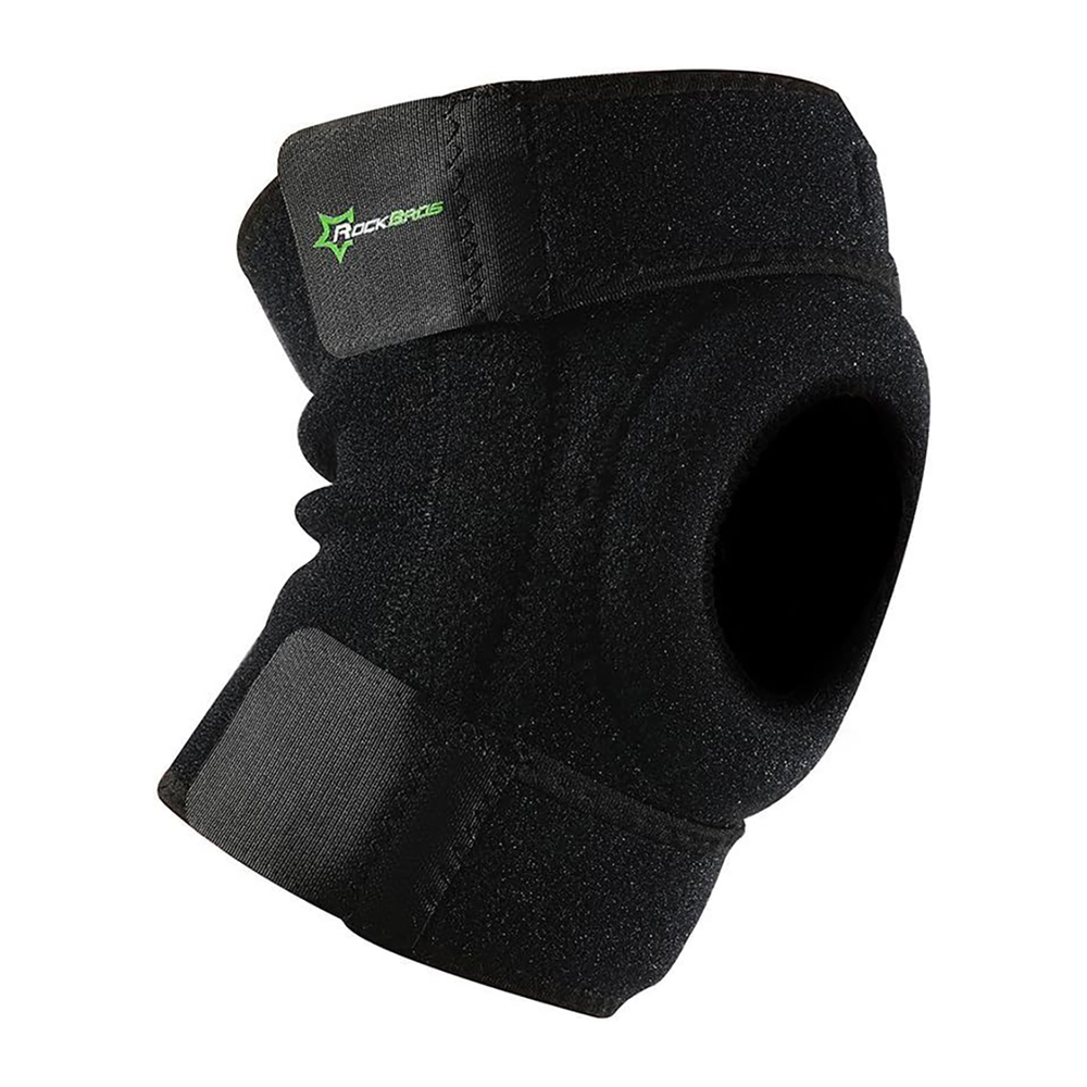 Rockbros LF1106M sporto apsauga kelinio čiupo ir kelio sąnario apsaugai, dydis M - juoda