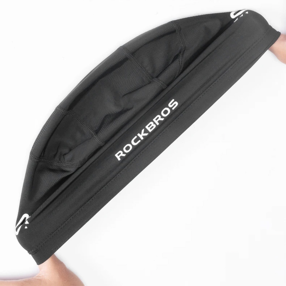 Rockbros YPP037 dviračio kepurė su akies angomis akiniam - juoda