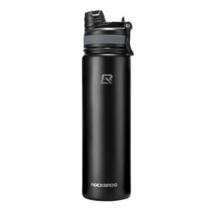 Rockbros 35210029002 terminis dviračio butelis gėrimams 650 ml - juodas