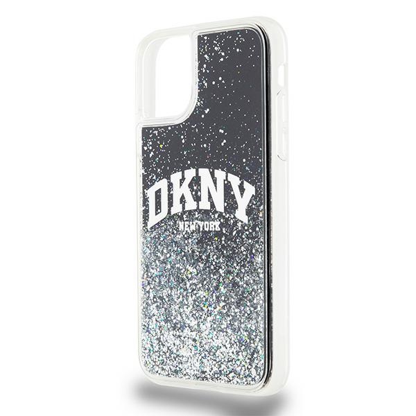 DKNY Liquid Glitter Big Logo dėklas iPhone 11/XR – juodas