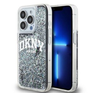 DKNY blizgus dėklas iPhone 13 / 13 Pro – juodas