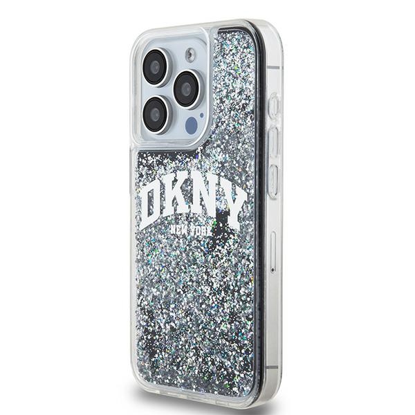 DKNY blizgantis dėklas iPhone 14 Pro – juodas