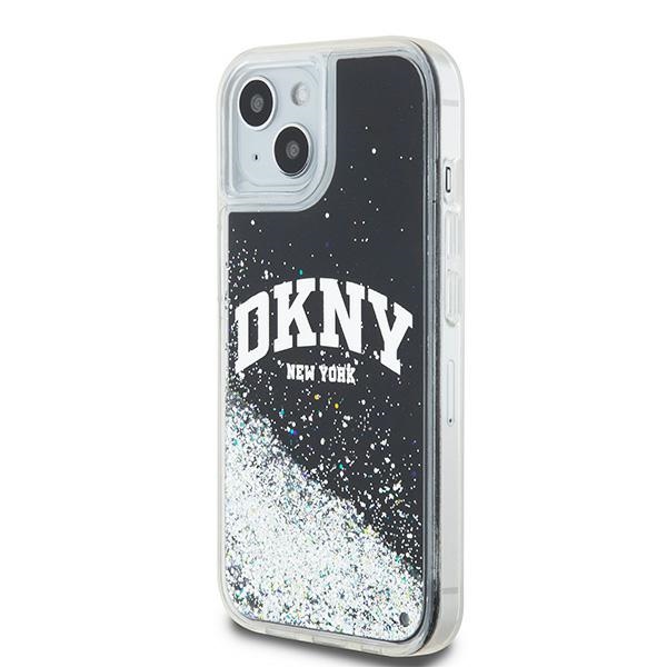DKNY blizgus dėklas iPhone 14/15/13 – juodas