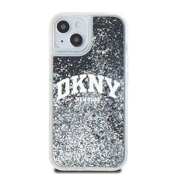 DKNY blizgus dėklas iPhone 14/15/13 – juodas