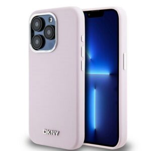 DKNY MagSafe silikoninis dėklas iPhone 14 Pro – rožinis