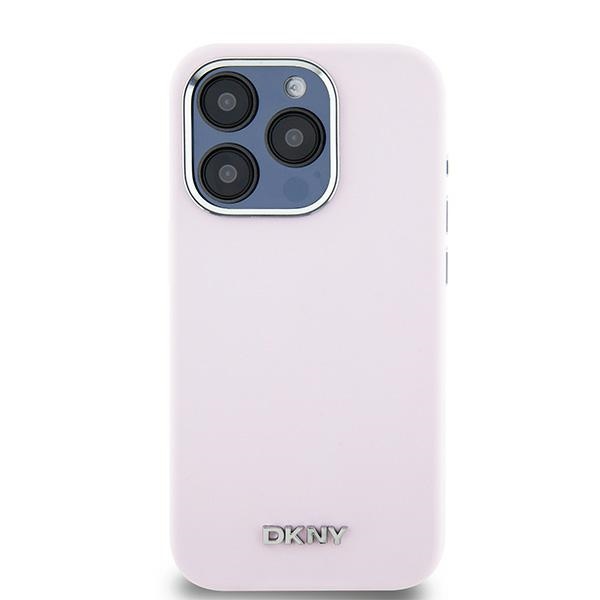 DKNY MagSafe silikoninis dėklas iPhone 14 Pro – rožinis