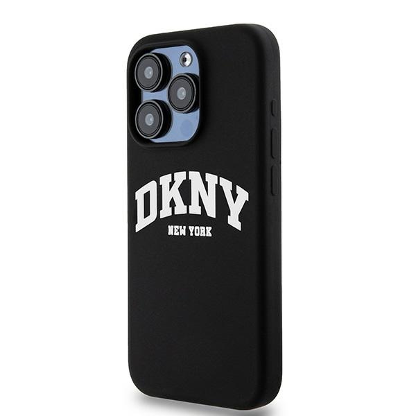 DKNY MagSafe silikoninis dėklas iPhone 14 Pro – juodas