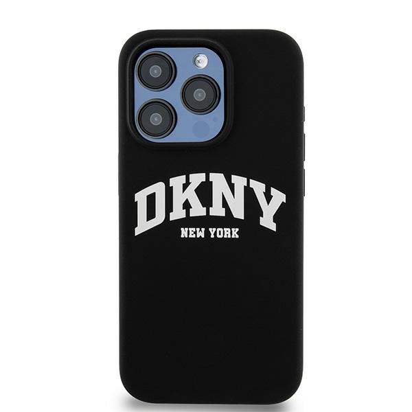 DKNY MagSafe silikoninis dėklas iPhone 14 Pro – juodas