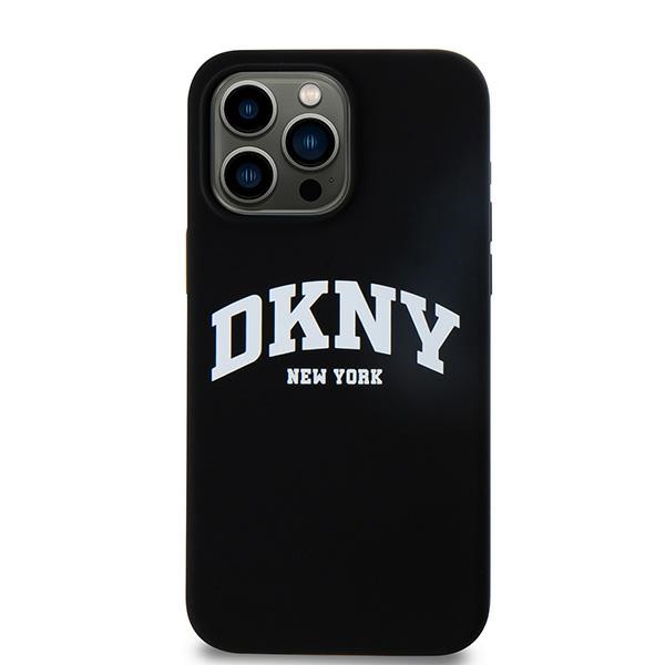 DKNY MagSafe silikoninis dėklas iPhone 14 Pro Max – juodas