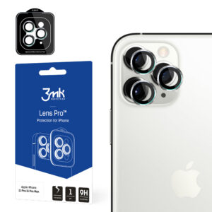 3mk Lens Protection Pro kameros dangtelis, skirtas iPhone 11 Pro / 11 Pro Max – sidabrinis