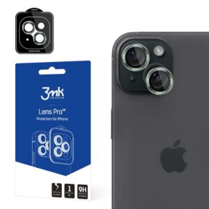 3mk Lens Protection Pro fotoaparato dangtelis, skirtas iPhone 15 Plus – žalias