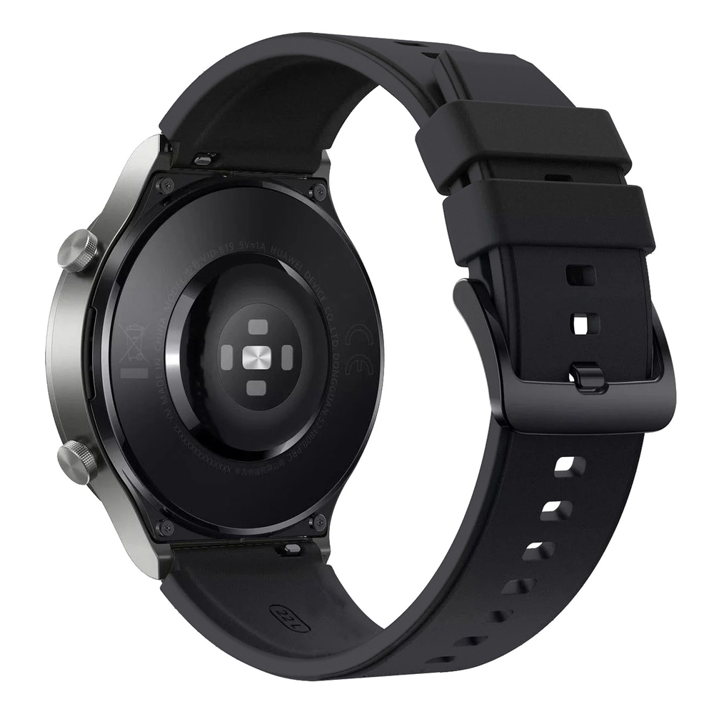 Silikoninis dirželis, skirtas Huawei Watch GT 2 / 3 / 4 / 2 Pro / 3 Pro / 4 Pro / GT 2e - juodas