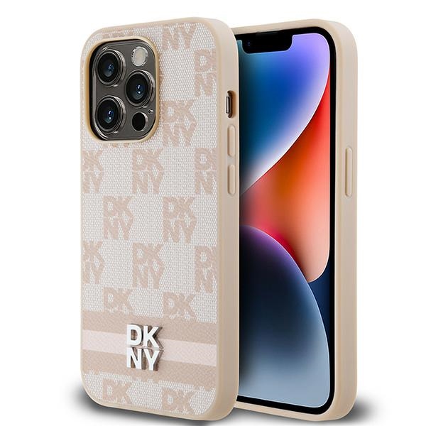 DKNY odinis dėklas iPhone 14 Pro – rožinis
