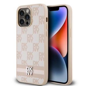 DKNY dėklas iPhone 14 Pro Max – rožinis