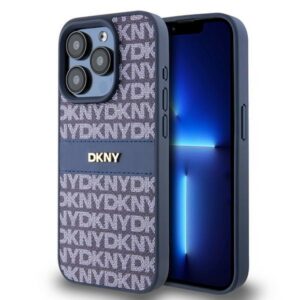 DKNY eko odos dėklas iPhone 15 Pro – mėlynas