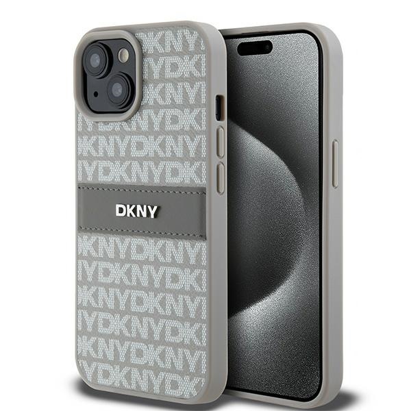 DKNY dėklas iPhone 15/14/13 6,1" – smėlinis