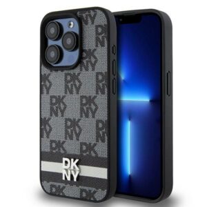 DKNY dėklas iPhone 15 Pro Max – juodas