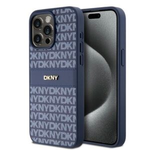 DKNY dėklas iPhone 15 Pro Max – mėlynas