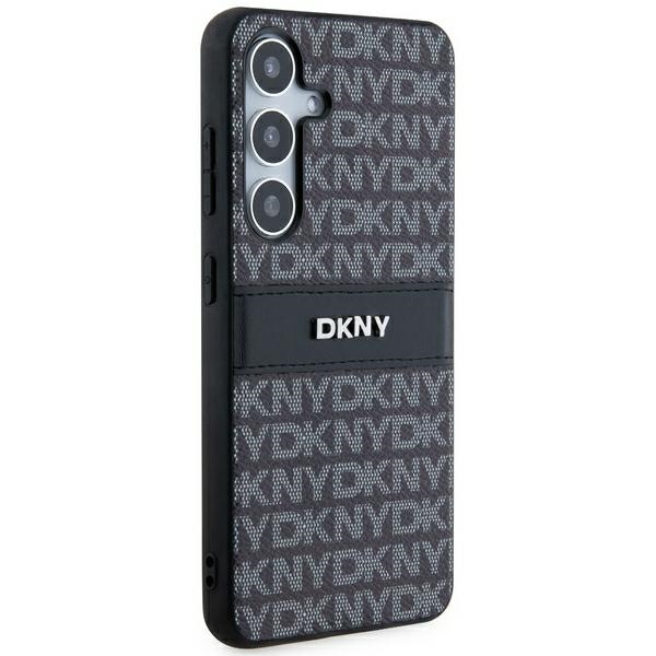DKNY Mono Stripe & Metal Logo dėklas Samsung Galaxy S24+ – juodas