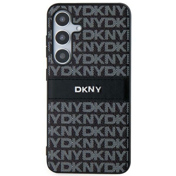 DKNY Mono Stripe & Metal Logo dėklas Samsung Galaxy S24+ – juodas
