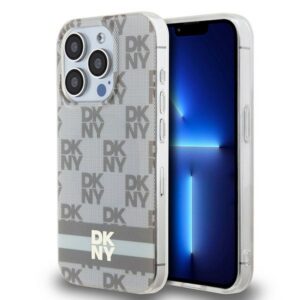 DKNY MagSafe dėklas iPhone 14 Pro – smėlinis