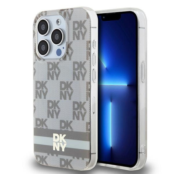 DKNY MagSafe dėklas iPhone 14 Pro – smėlinis