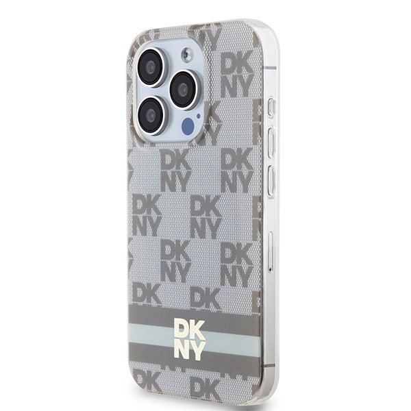 DKNY MagSafe dėklas iPhone 14 Pro – smėlinis